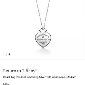 Tiffany & Co. Return to Tiffany®Heart Tag Pendant With Diamond, Medium
